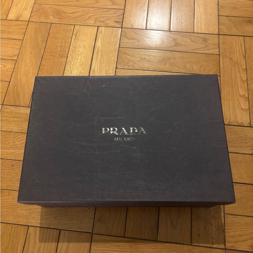 Prada Black Leather Loafers Classic Flats - Picture 4 of 4